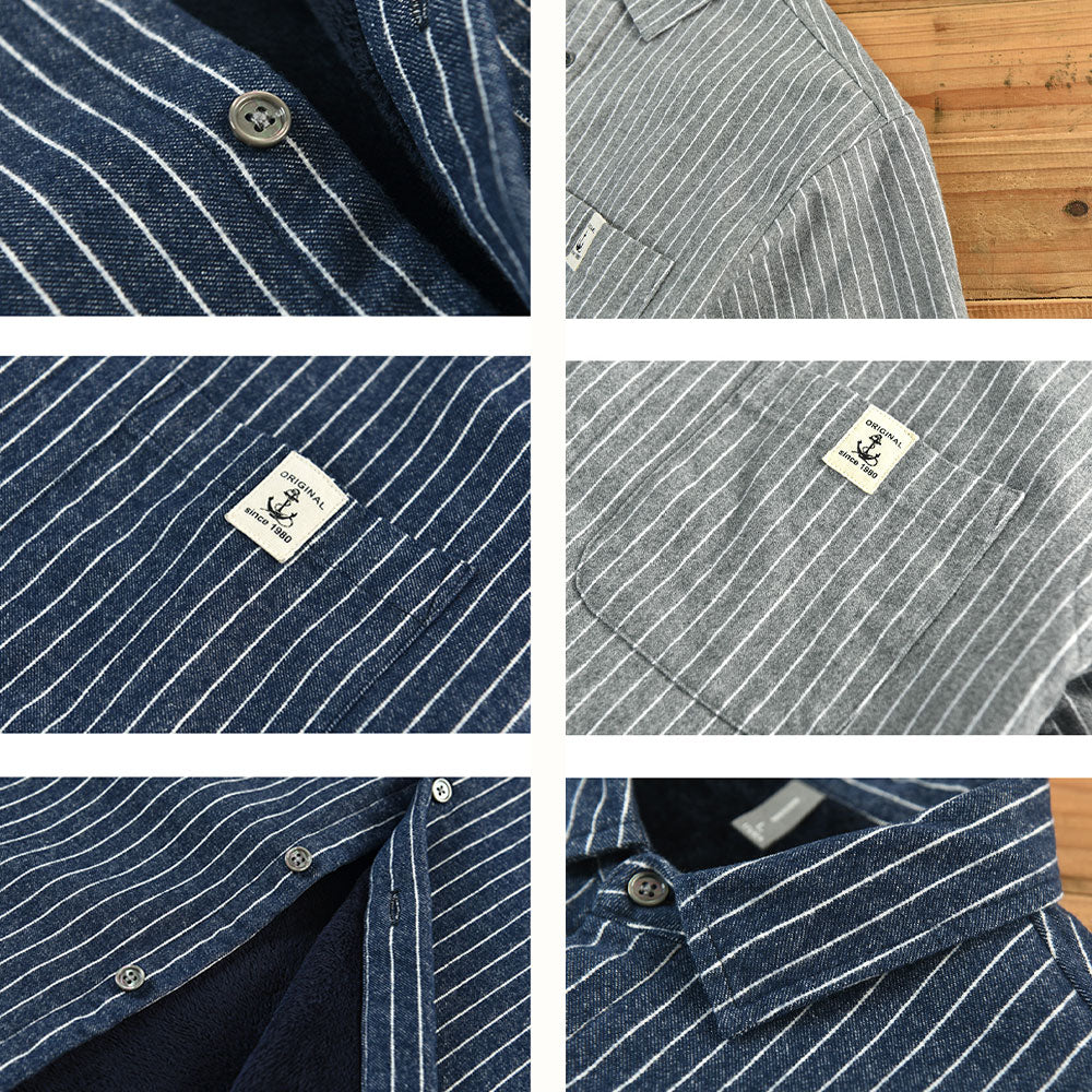 Peter™ Stripe Fleece Overshirt