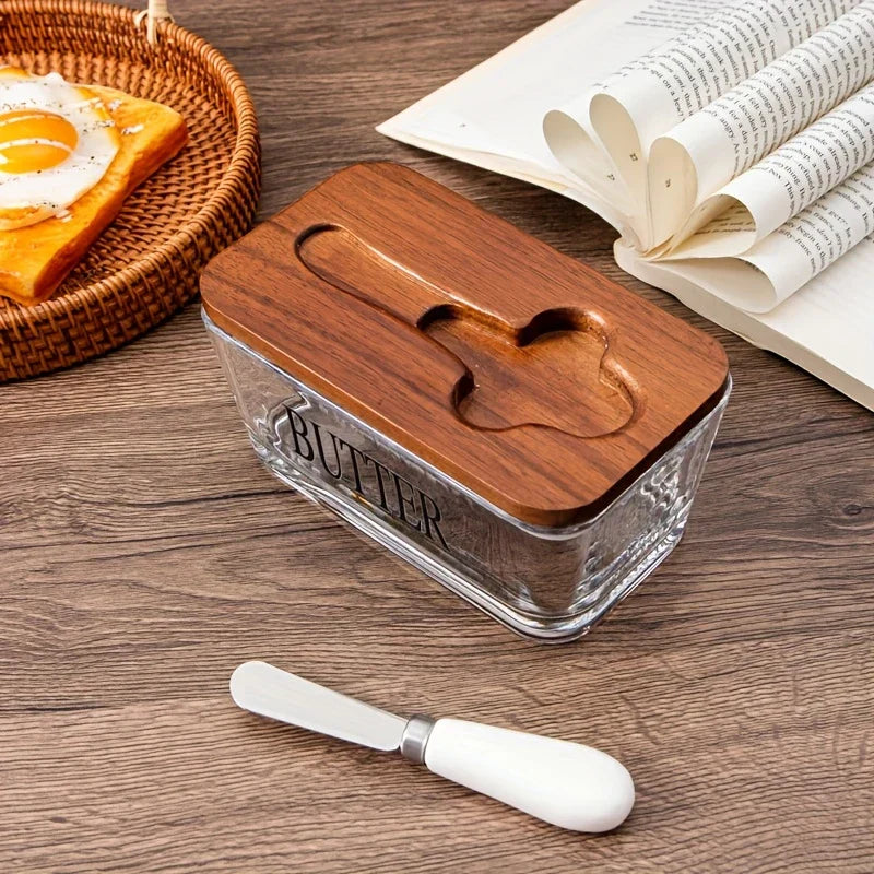Valio Glass Butter Dish