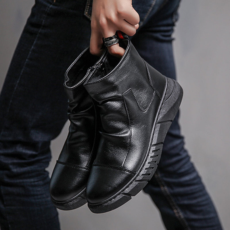 Milo™ Ruched Leather Boots