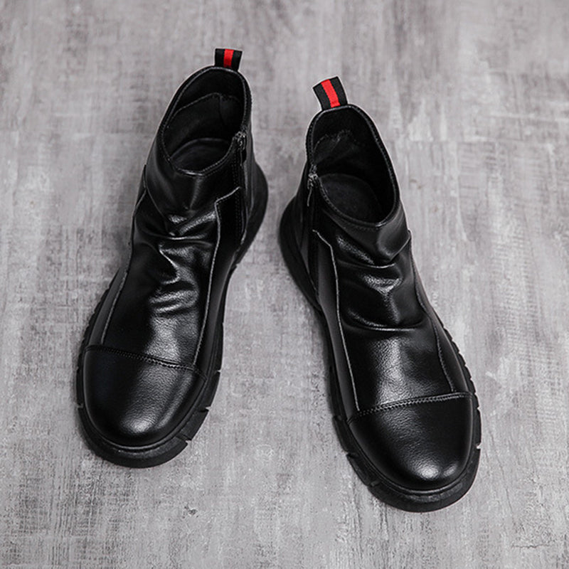 Milo™ Ruched Leather Boots