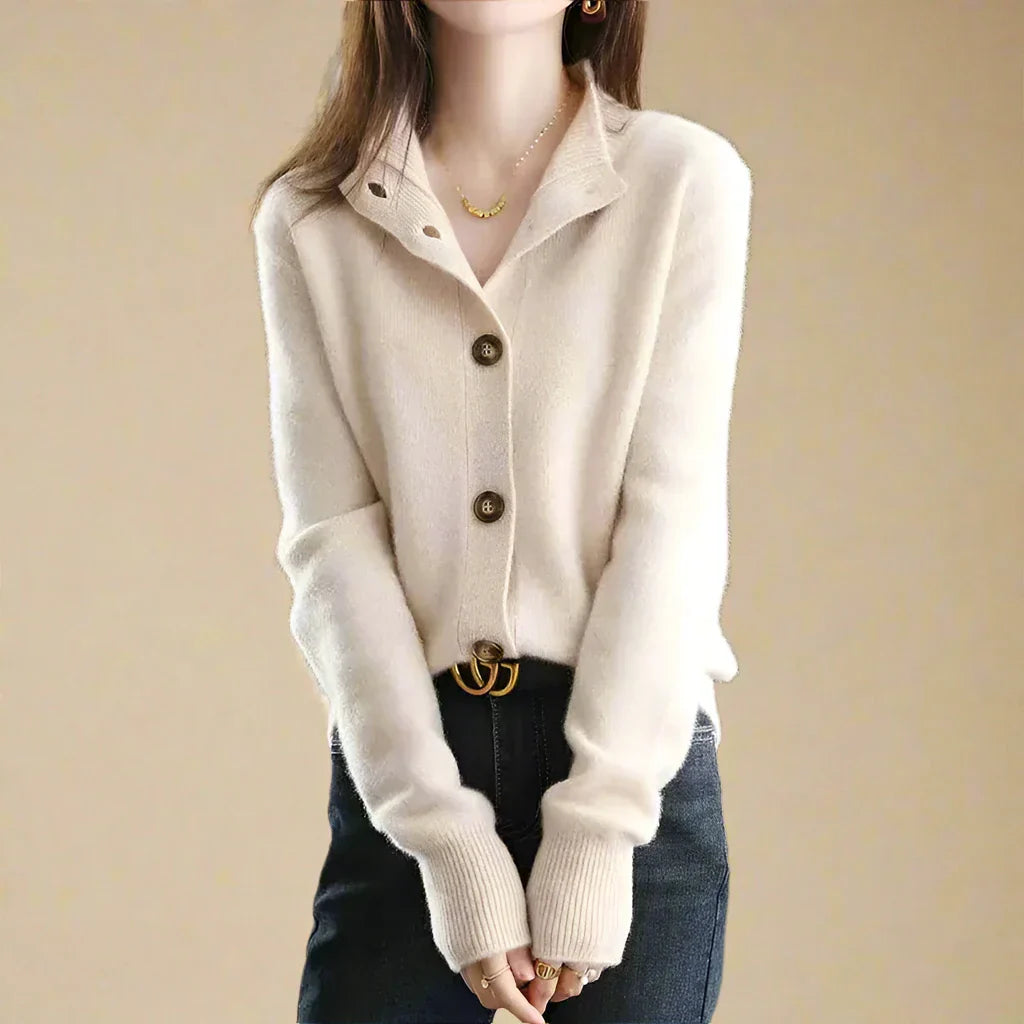 Isabella™ | Classic Wool Cardigan
