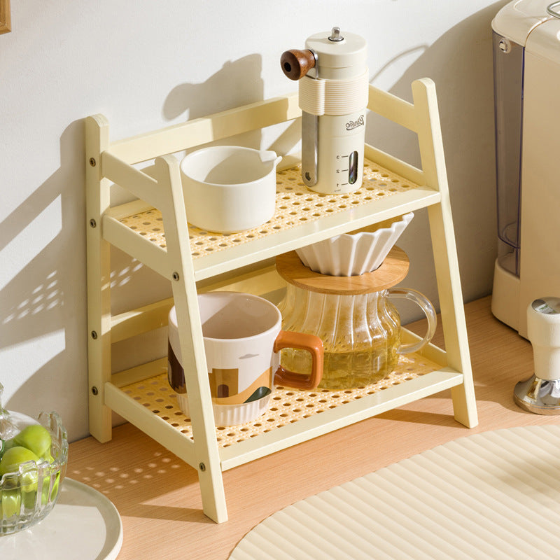 2-Tier Vintage Storage Rack