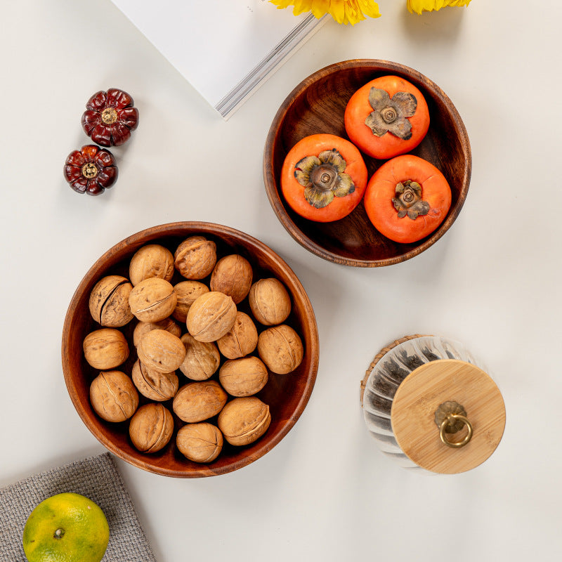 Tondo Walnut Bowl