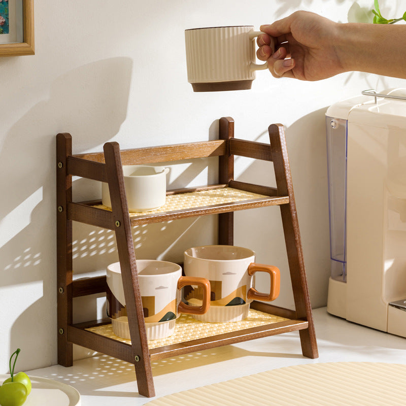 2-Tier Vintage Storage Rack