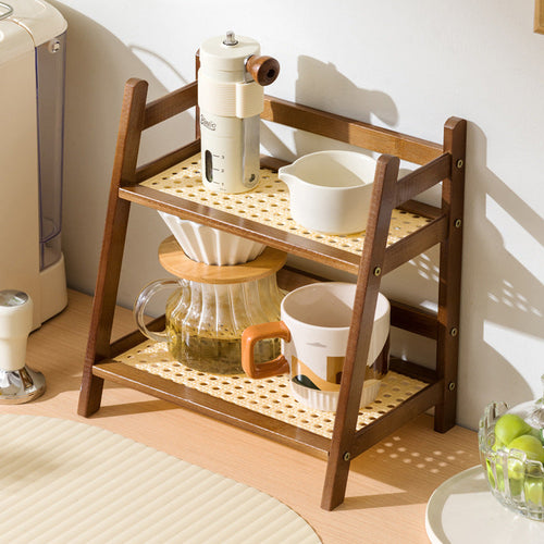 2-Tier Vintage Storage Rack