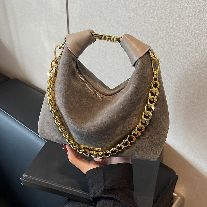 Lainey™ Suede Chain Bag