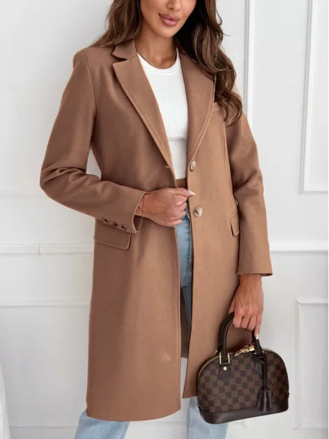 Alaia™ | Sleek Wool Overcoat