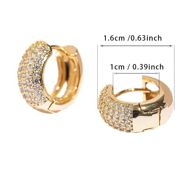 Luxe Zircon Hoop Earrings