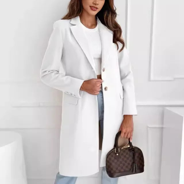 Alaia™ | Sleek Wool Overcoat