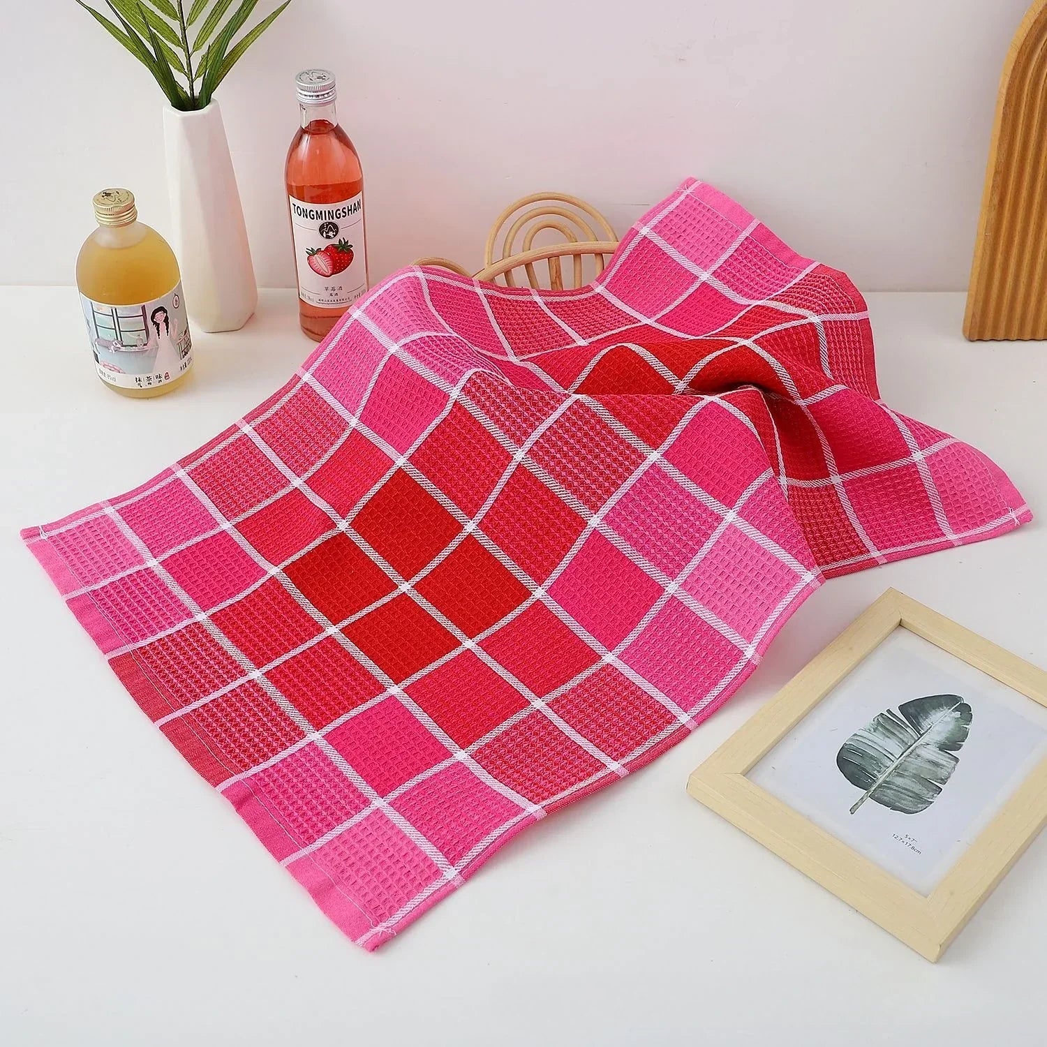 Brighton Waffle Grid Towels