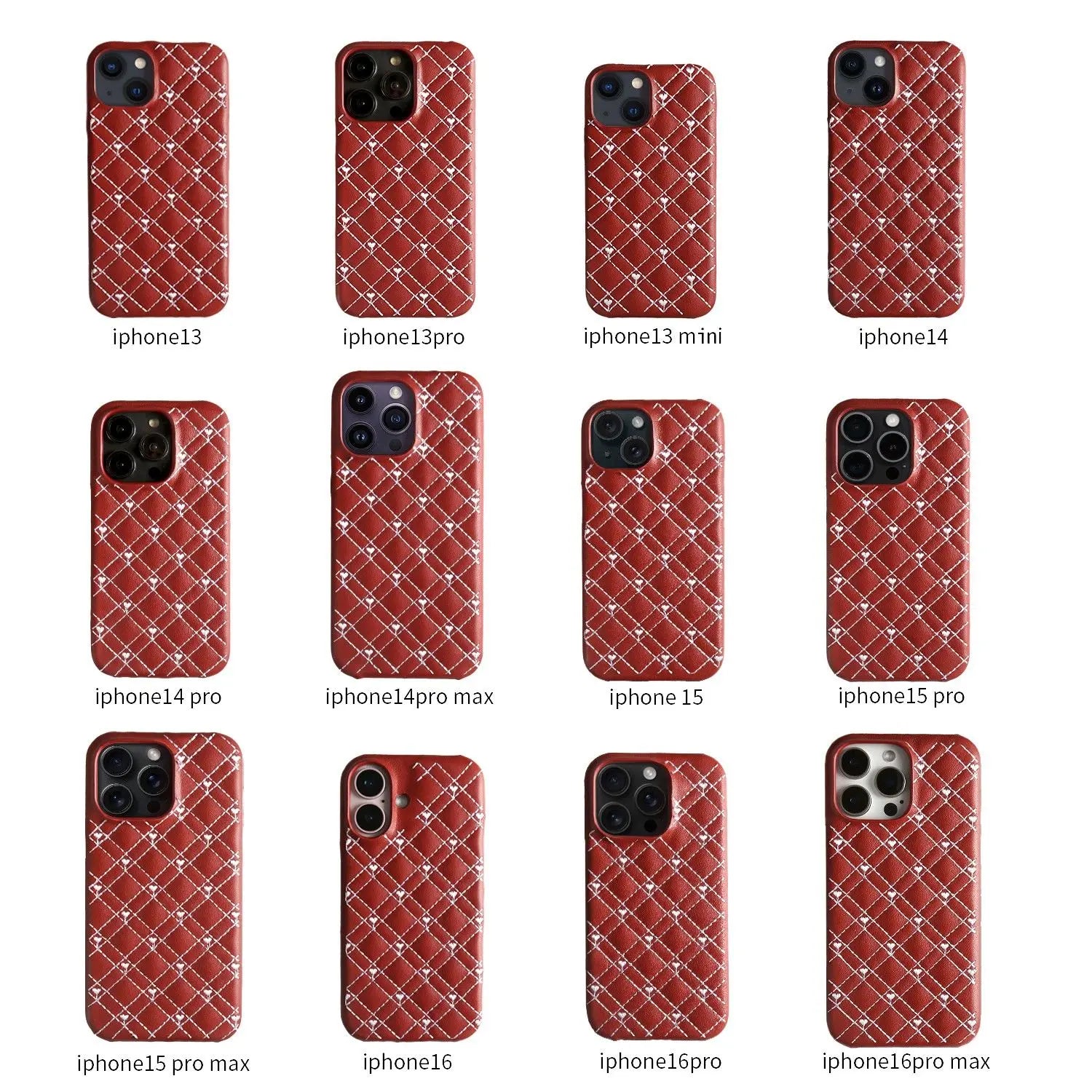 iPhone Heart Leather Case