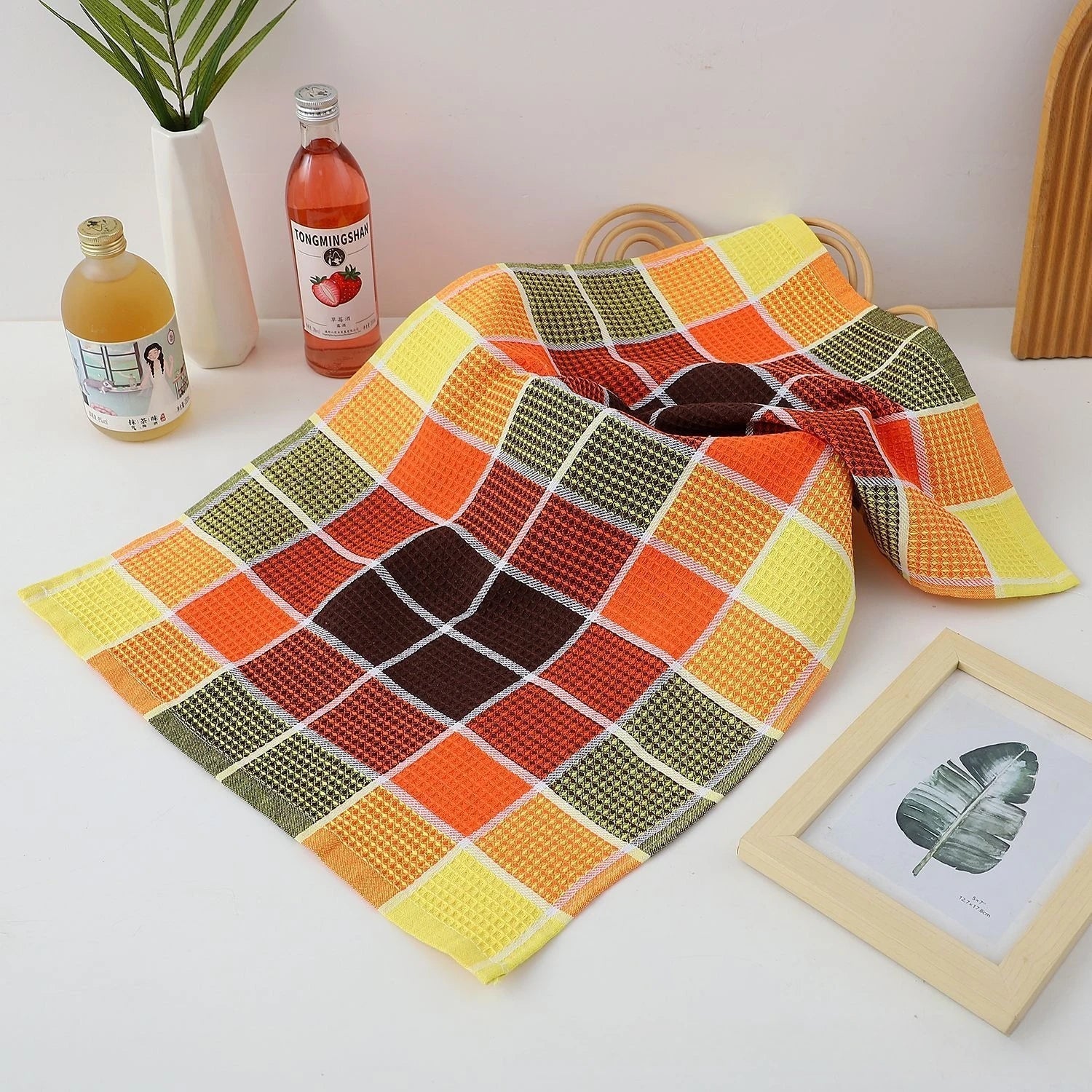 Brighton Waffle Grid Towels