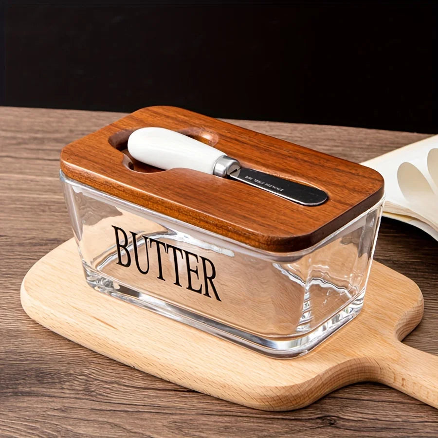 Valio Glass Butter Dish