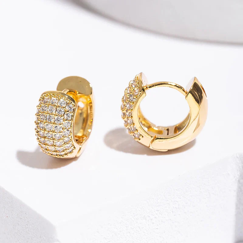 Luxe Zircon Hoop Earrings