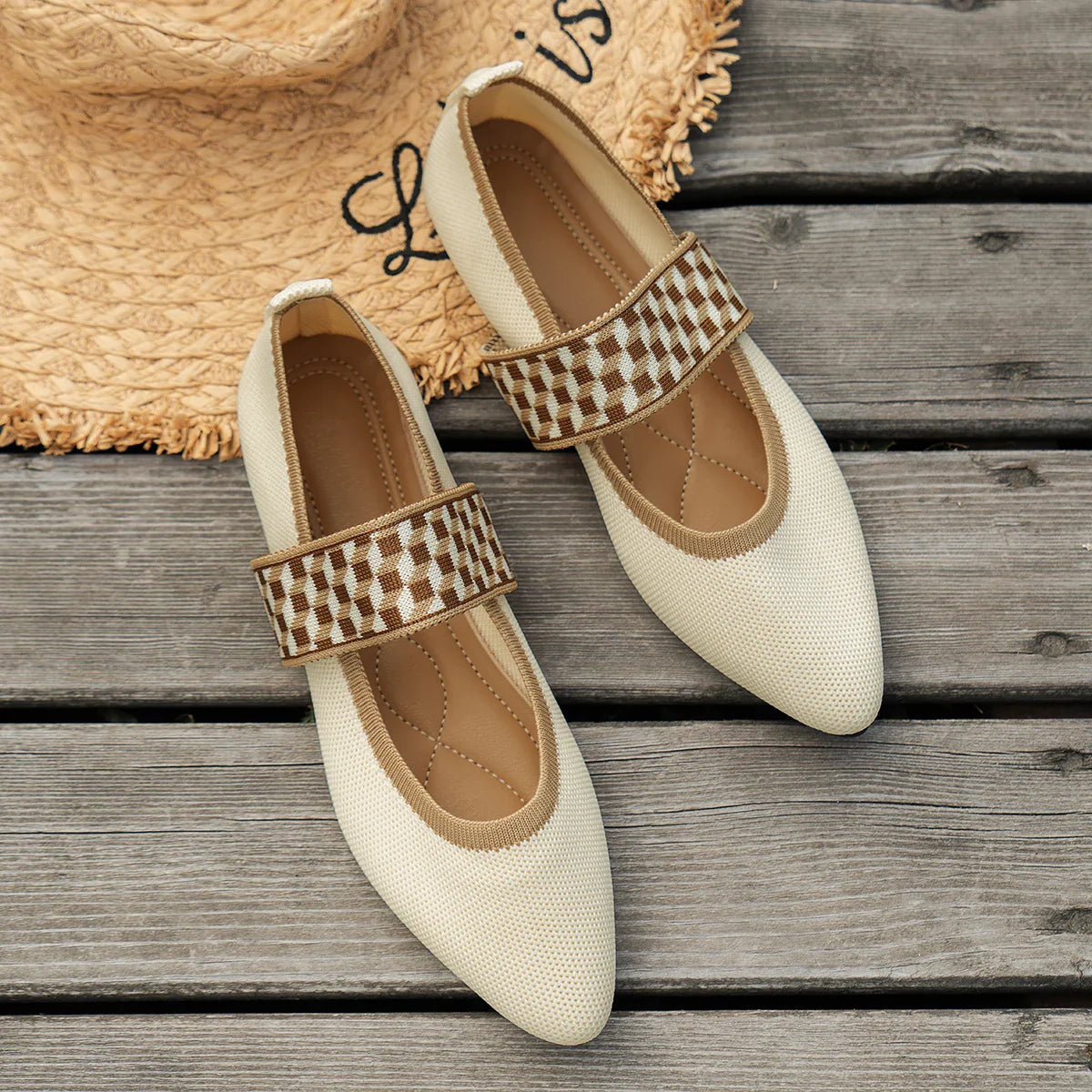 Amelia™ Modern Striped Flats