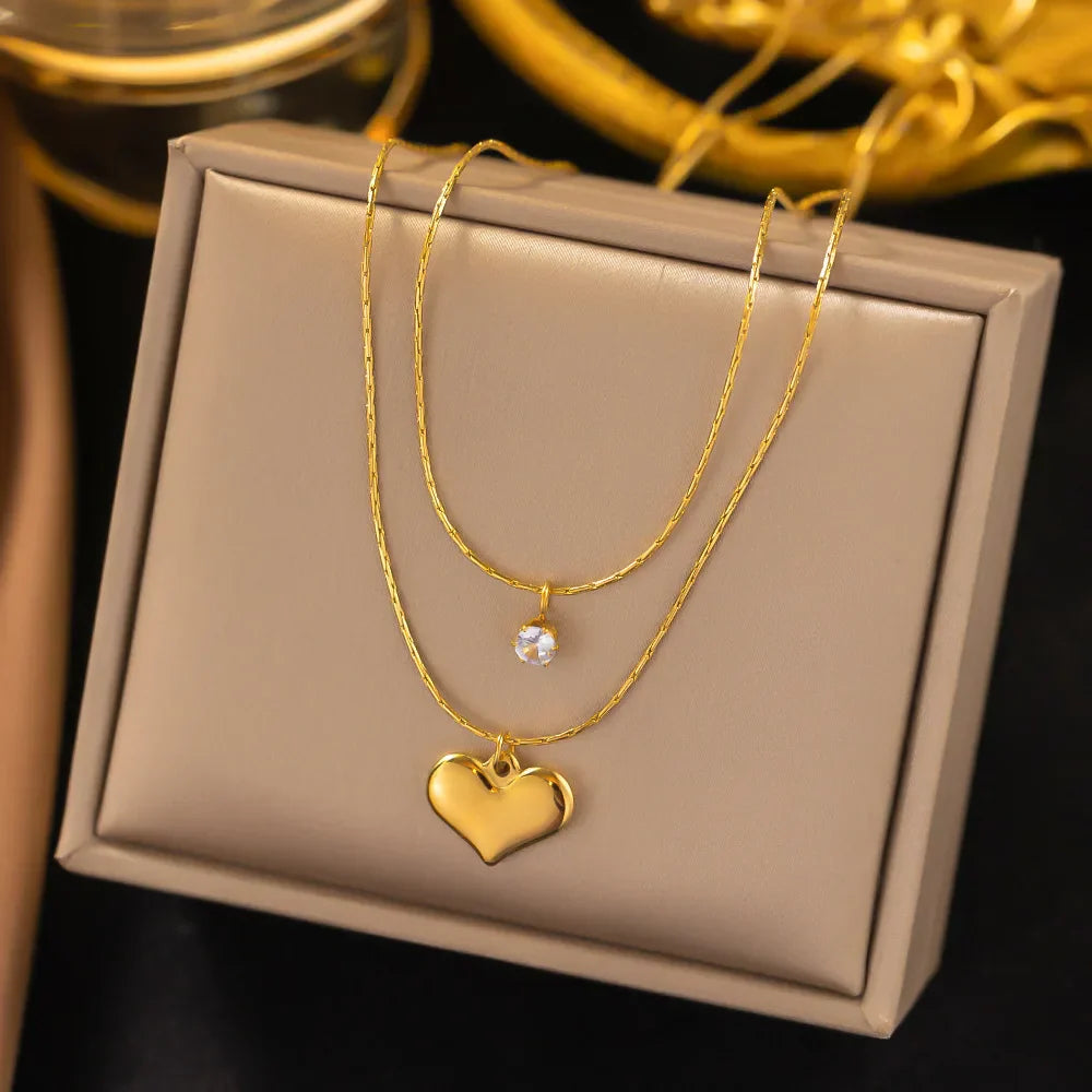 Celene™ Modern Heart Necklace