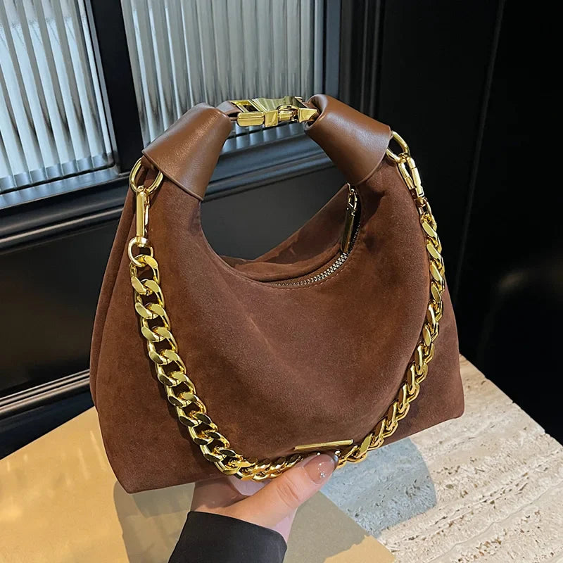 Lainey™ Suede Chain Bag
