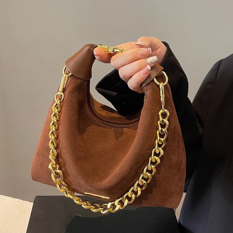 Lainey™ Suede Chain Bag