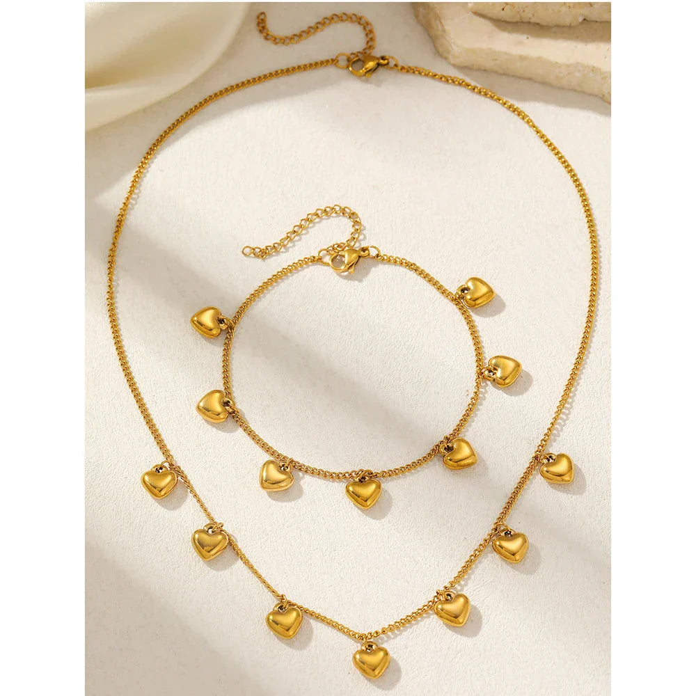 Layla Heart Jewelry Set