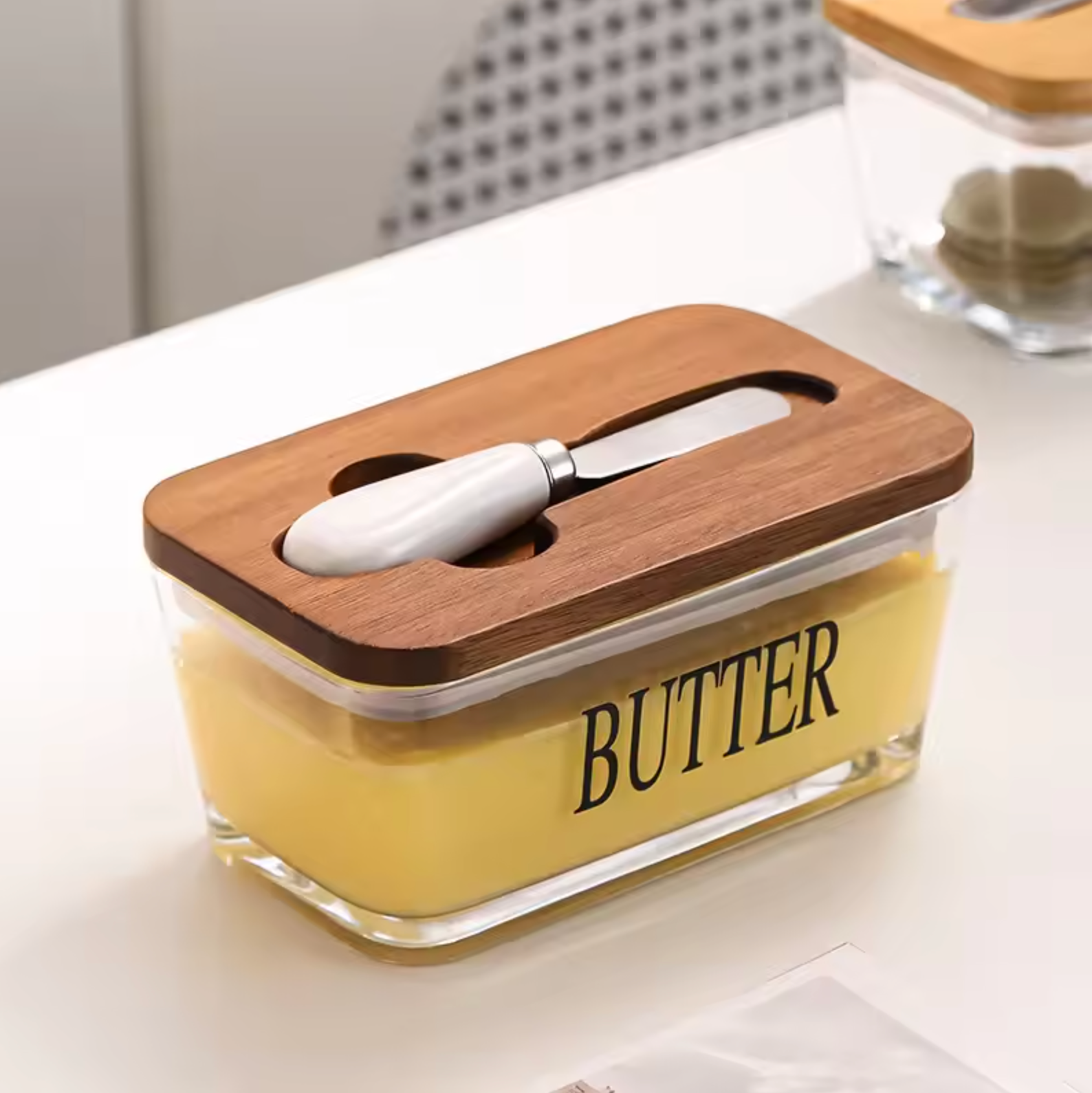 Valio Glass Butter Dish