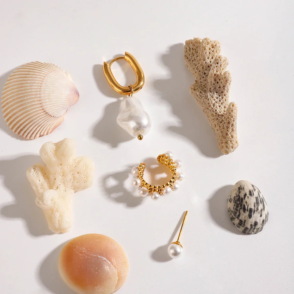 Annie Pearl Earring Set