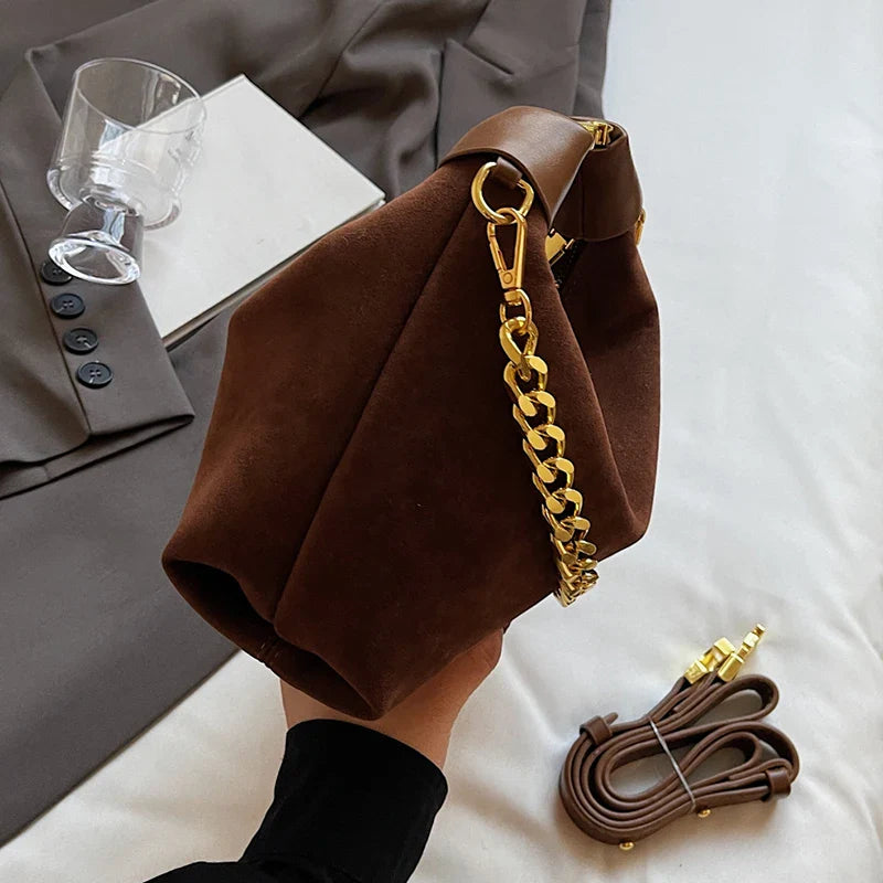 Lainey™ Suede Chain Bag