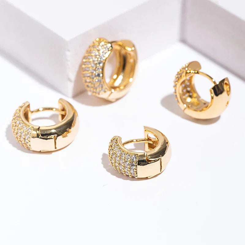 Luxe Zircon Hoop Earrings