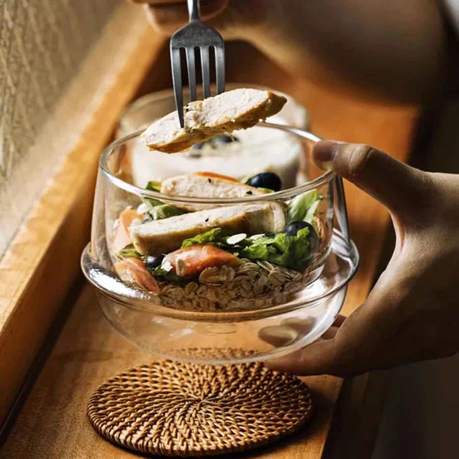 Lysa Double Wall Glass Bowl