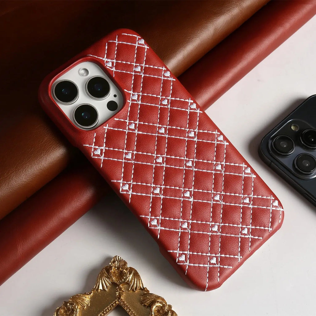 iPhone Heart Leather Case