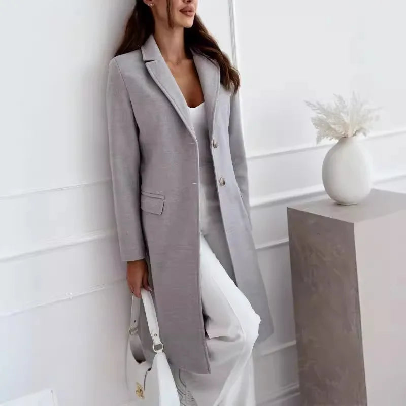 Alaia™ | Sleek Wool Overcoat