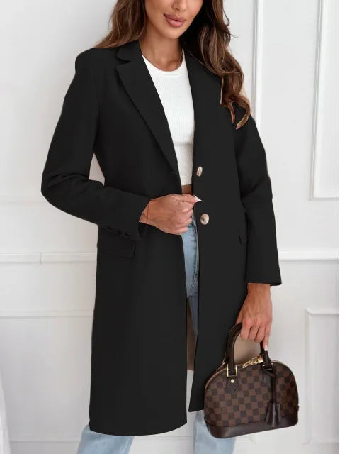 Alaia™ | Sleek Wool Overcoat