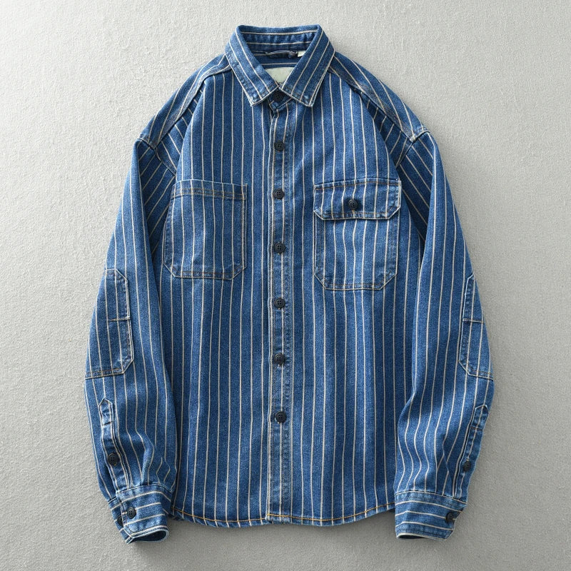 Lorenzo™ | Premium Washed Denim Shirt