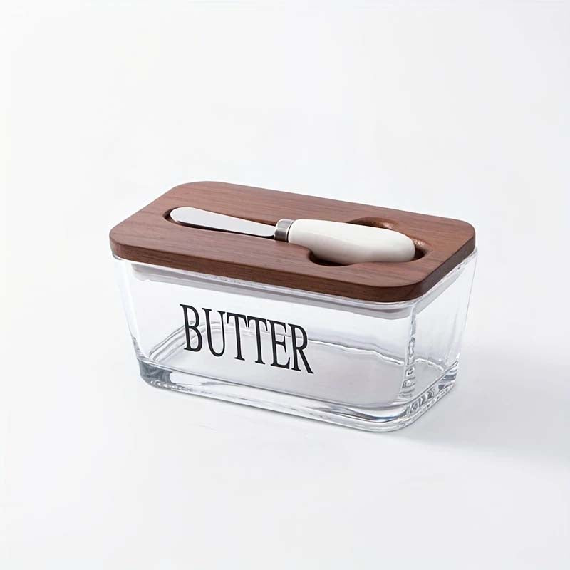 Valio Glass Butter Dish