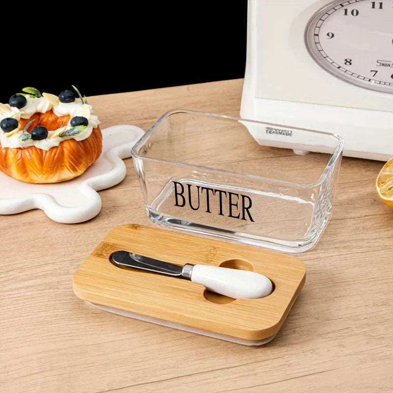 Valio Glass Butter Dish
