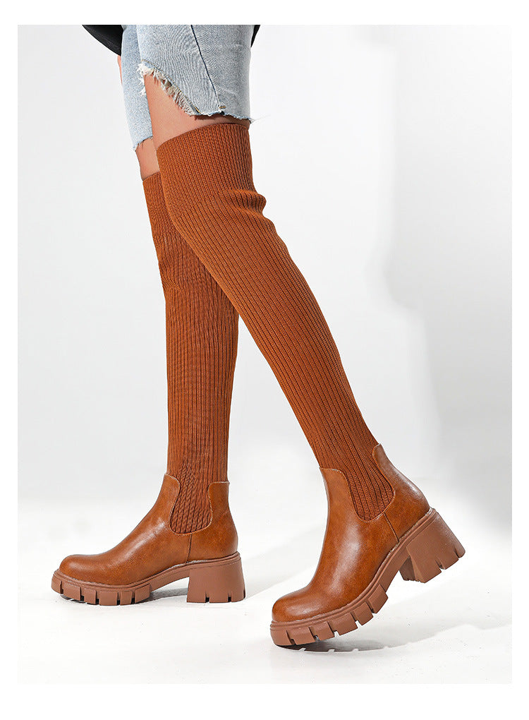 Alora™ Elegant Knit Boots