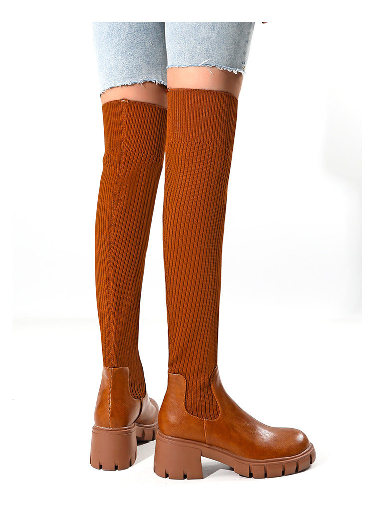 Alora™ Elegant Knit Boots